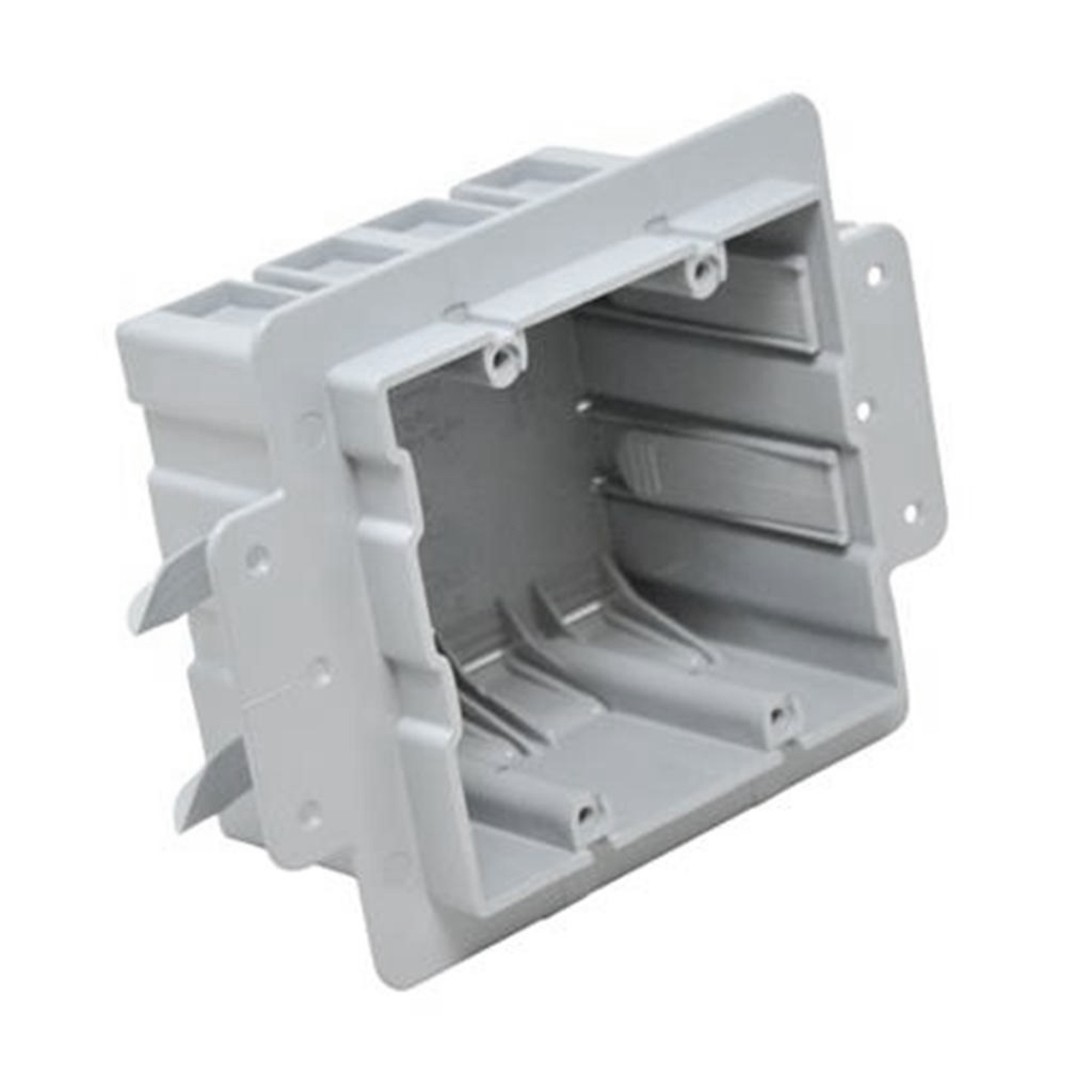 INEXO Double Gang Residential ICF Electrical Box — 1/2in. Drywall Setback, Over 100 Lbs. Pull Force, Model# ICF2RL
